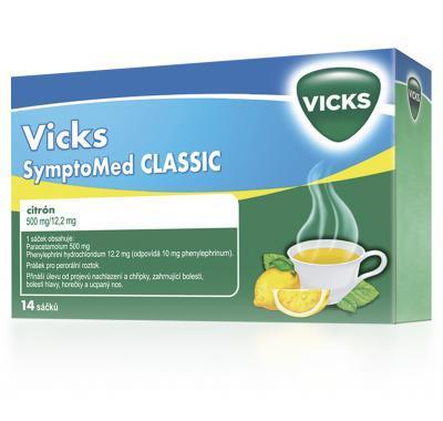 Vicks Symptomed Classic Citrón 500mg 14 sáčků, Vicks, Symptomed, Classic, Citrón, 500mg, 14, sáčků