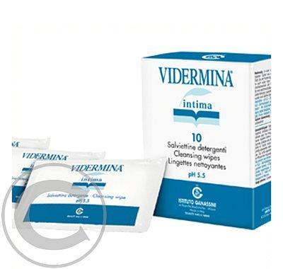 Vidermina Blu pH3.8 intimní vlhké čisticí ubrousky 10ks