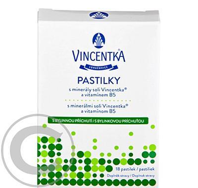 Vincentka pastilky bylinné 18 ks, Vincentka, pastilky, bylinné, 18, ks