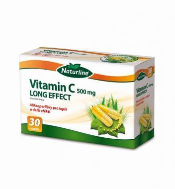 Vitamín C 500mg Long Effect 30tob., Vitamín, C, 500mg, Long, Effect, 30tob.