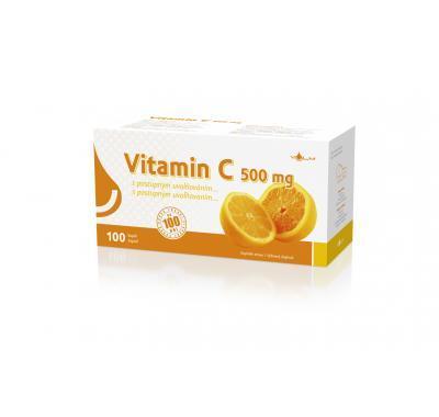 Vitamin C 500mg s postupným uvolňováním cps.100, Vitamin, C, 500mg, postupným, uvolňováním, cps.100