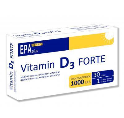 Vitamin D3 forte 1000 I.U. Epa plus 30 tablet, Vitamin, D3, forte, 1000, I.U., Epa, plus, 30, tablet