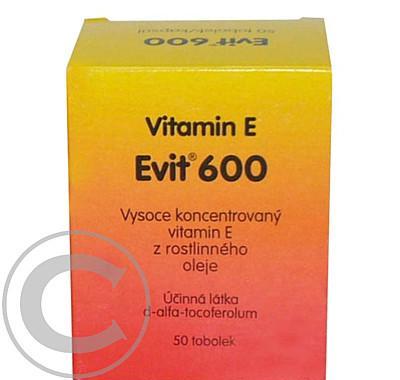 VITAMIN E EVIT 600  50X600UT Tobolky, VITAMIN, E, EVIT, 600, 50X600UT, Tobolky