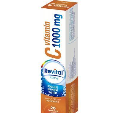 VITAR Revital C vitamin 1000 mg Pomeranč šumivé tablety 20 ks, VITAR, Revital, C, vitamin, 1000, mg, Pomeranč, šumivé, tablety, 20, ks