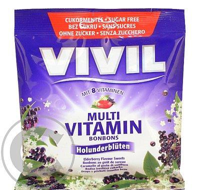 VIVIL Multivitamín černý bez cukru 60 g, VIVIL, Multivitamín, černý, bez, cukru, 60, g