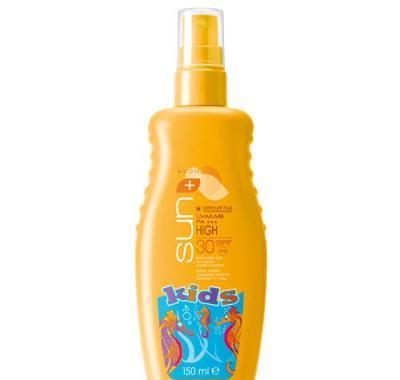 Voděodolné tyrkysové mléko na opalování ve spreji pro děti SPF 30 (Turquise Kids Sun Spray Water Resistant) 150 ml