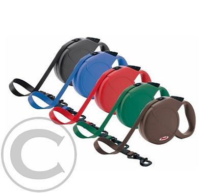 Vodítko FLEXI Classic Compact 1 5m/15kg Pásek Červená