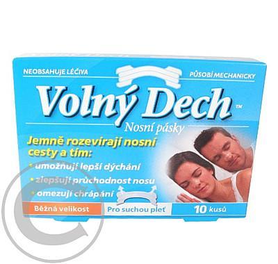 Volný dech nosní pásky pro suchou pleť 10ks