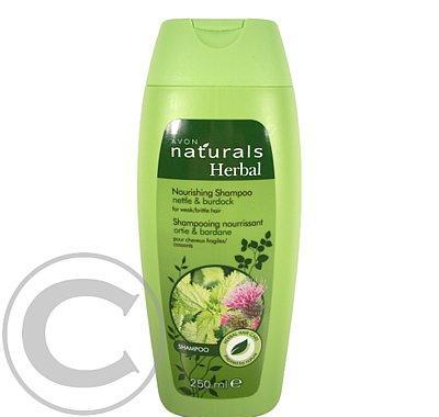 Vyživující šampon s kopřivou a lopuchem pro oslabené a lámavé vlasy Naturals (Nourishing Shampoo Nettle & Burdock) 250 ml