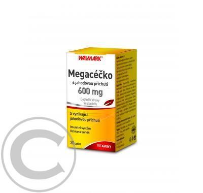 Walmark Megacéčko 30 tbl. vitamin C 600mg jahodová příchuť, Walmark, Megacéčko, 30, tbl., vitamin, C, 600mg, jahodová, příchuť