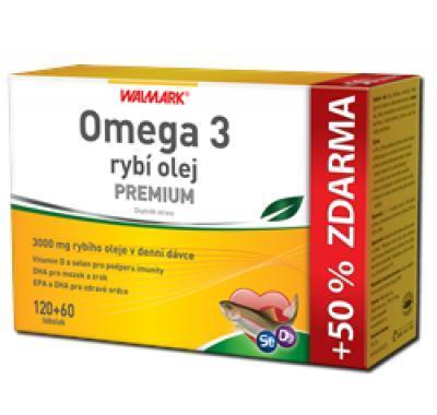 Walmark Omega 3 rybí olej PREMIUM 120 60 tobolek, Walmark, Omega, 3, rybí, olej, PREMIUM, 120, 60, tobolek