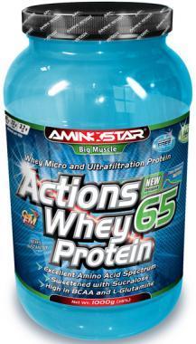 Whey Protein ACTIONS(R) 65, Jahoda, 2000 g