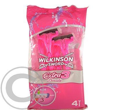 WILKINSON extra 3 beauty (4ks), WILKINSON, extra, 3, beauty, 4ks,