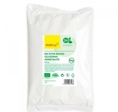 WOLFBERRY Žitná mouka celozrnná jemná BIO 400 g, WOLFBERRY, Žitná, mouka, celozrnná, jemná, BIO, 400, g