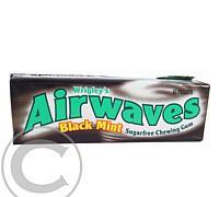 WRIGLEYS Airwaves Black Mint dražé 10ks, WRIGLEYS, Airwaves, Black, Mint, dražé, 10ks