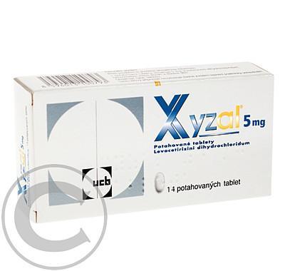 XYZAL  14X5MG Potahované tablety, XYZAL, 14X5MG, Potahované, tablety