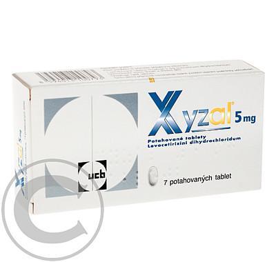 XYZAL  7X5MG Potahované tablety, XYZAL, 7X5MG, Potahované, tablety
