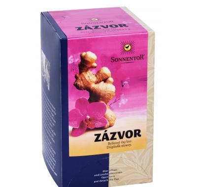 Zázvor - bio čaj porc. dárkový 20g (20sáčků), Zázvor, bio, čaj, porc., dárkový, 20g, 20sáčků,