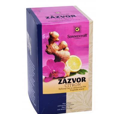 Zázvor - citron bio čaj s kořením porc. dárkový 30g (20sáčků), Zázvor, citron, bio, čaj, kořením, porc., dárkový, 30g, 20sáčků,