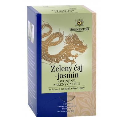 Zelený čaj - jasmín bio porc. dárkový 20g, Zelený, čaj, jasmín, bio, porc., dárkový, 20g