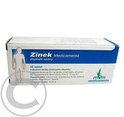 Zinek tbl.50 Medicamenta  : VÝPRODEJ exp. 2015-11-07, Zinek, tbl.50, Medicamenta, :, VÝPRODEJ, exp., 2015-11-07