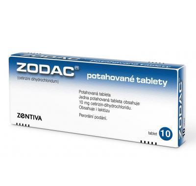 ZODAC  10X10MG Potahované tablety, ZODAC, 10X10MG, Potahované, tablety