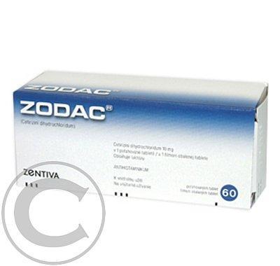 ZODAC  60X10MG Potahované tablety, ZODAC, 60X10MG, Potahované, tablety