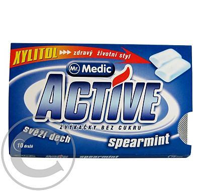 Žvýkačky Active Spearmint 10 ks, Žvýkačky, Active, Spearmint, 10, ks