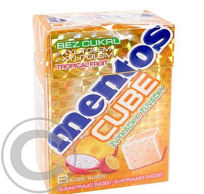 Žvýkačky Mentos CUBE Ftb Tropical Fruit 16g 8ks, Žvýkačky, Mentos, CUBE, Ftb, Tropical, Fruit, 16g, 8ks