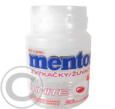 Žvýkačky Mentos PURE White Cherry Mint 60g drg.30, Žvýkačky, Mentos, PURE, White, Cherry, Mint, 60g, drg.30